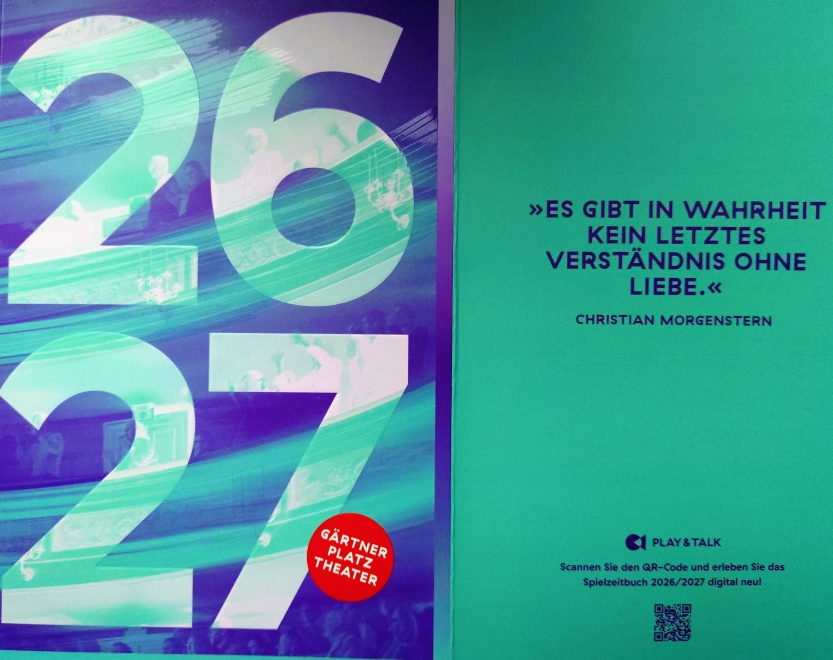 Staatstheater am Gärtnerplatz Spielzeit 2026/27  Staatstheater am Gärtnerplatz, München, 15. April 2026