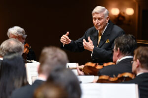 Herbert Blomstedt, Dirigent, 8.Symphoniekonzert der Sächsischen Staatskapelle Dresden  Dresden, Semperoper, 2. April 2023