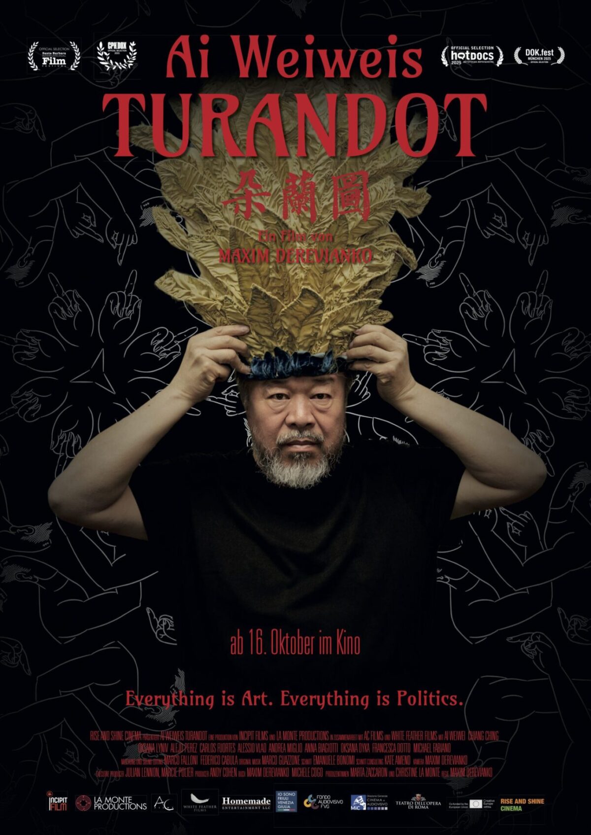 Film: Ai Weiweis TURANDOT/Ein Dokumentarfilm von Maxim Derevianko  Kinostart am 16. Oktober 2025