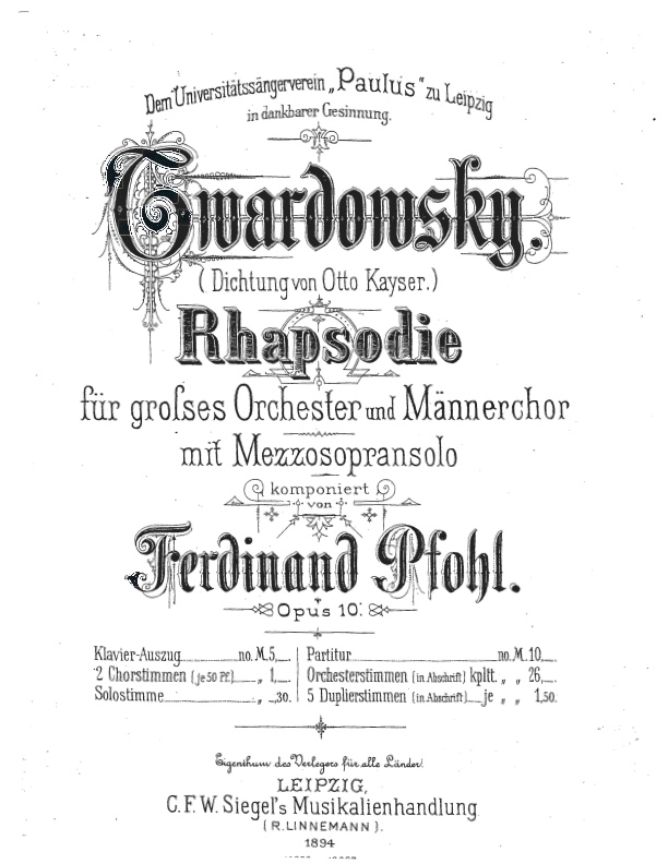 Plakat Twardowsky Rhapsodie