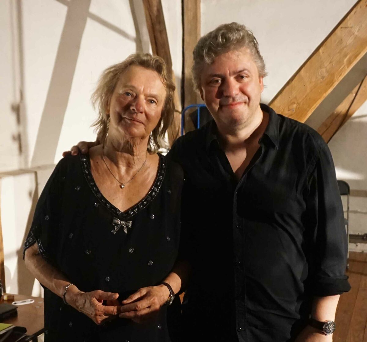 Lesung mit Musik im Rahmen des Schleswig-Holstein Musik Festivals, Elke Heidenreich, Marc-Aurel Floros, Klavier  Kuhstall Gut Pronstorf, 14. August 2024