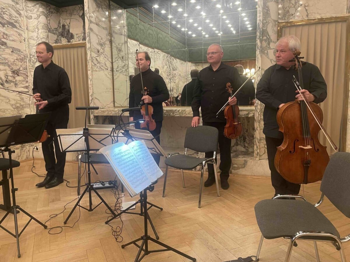„Music meets Architecture“, aron quartett  Bridgeclub, Wien, 10. April 2026