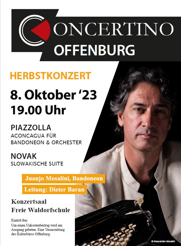 Herbstkonzert des Concertino Offenburg in der Waldorfschule  klassik-begeistert.de, 8. Oktober 2023