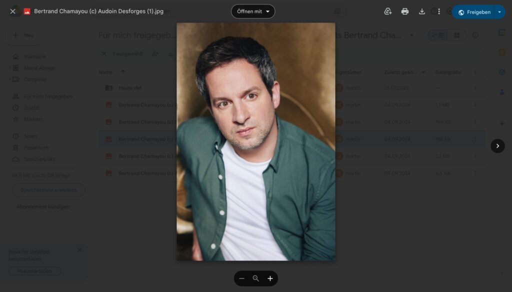 Portraits Bertrand Chamayou – Google Drive