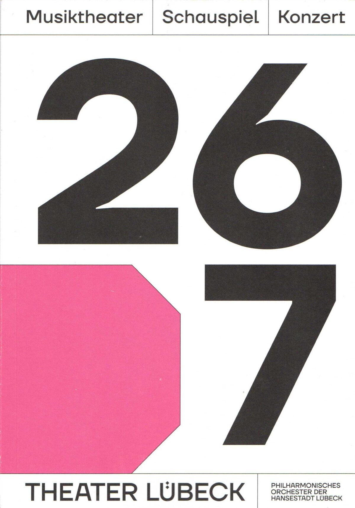 Saisonspielplan 2026/27, Theater Lübeck  Theater Lübeck, 24. April 2026