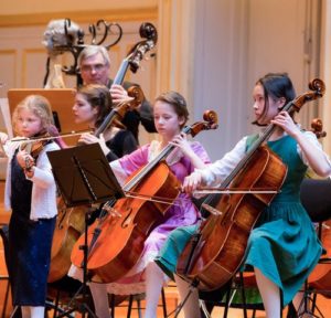 Kinderkonzert Hamburger Camerata, Streicherensemble und Rhythmikgruppe der Staatlichen Jugendmusikschule Hamburg,  Laeiszhalle Hamburg, Großer Saal